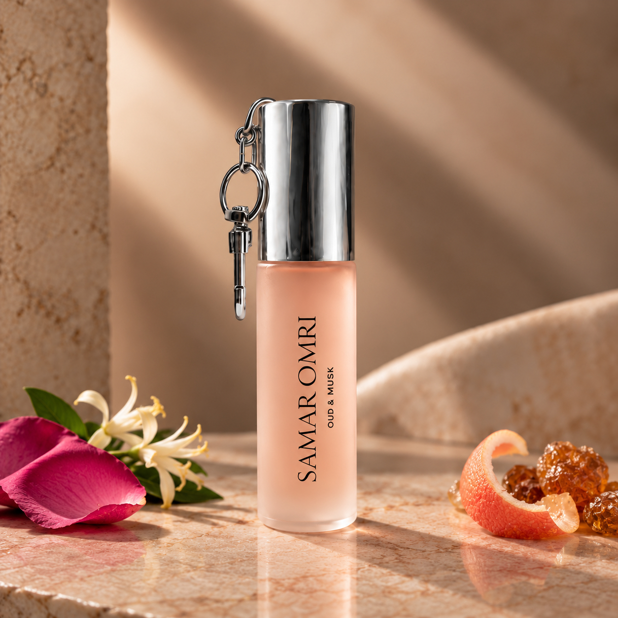 Petal Palace 10ml Keychain Bottle by Samar Omri